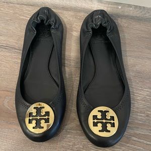 Black Tory Burch Flats
